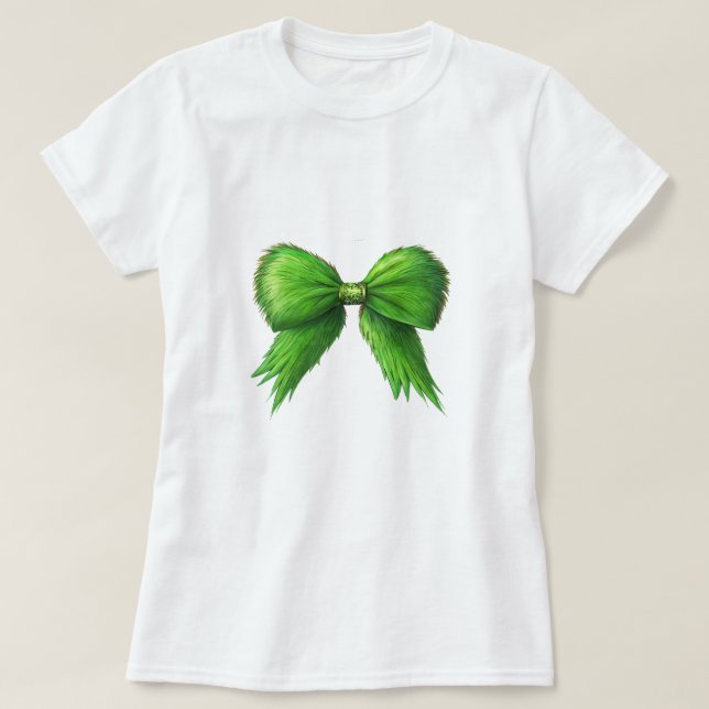 Grinchmas Coquette Bow T Shirt (Design framsida)