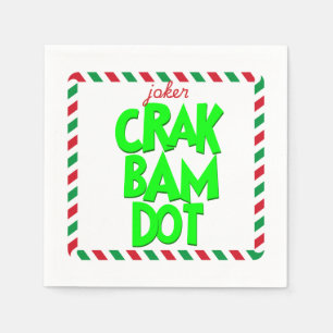Grinchy Mahjong Napkins Crak Bam Dot! Joker Pappersservett
