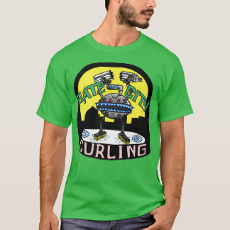 Grind City Curling Monster Logotyp T Shirt