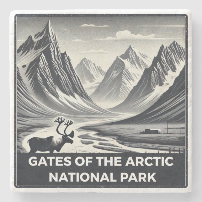 Grind i Arktis nationalpark Stenunderlägg (Framsidan)