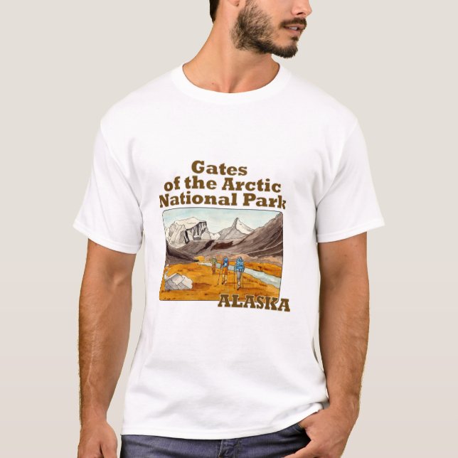 Grind i Arktiska nationalparken Alaska T Shirt (Framsida)