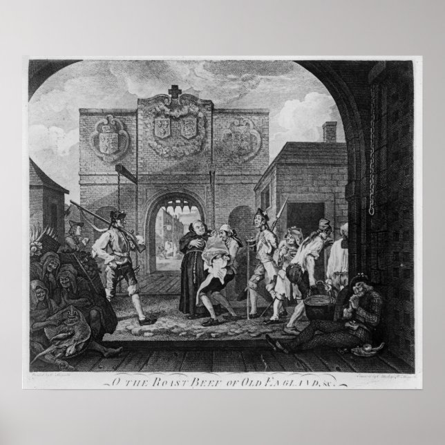 Grind i Calais, eller O Roast Beef Poster (Framsidan)