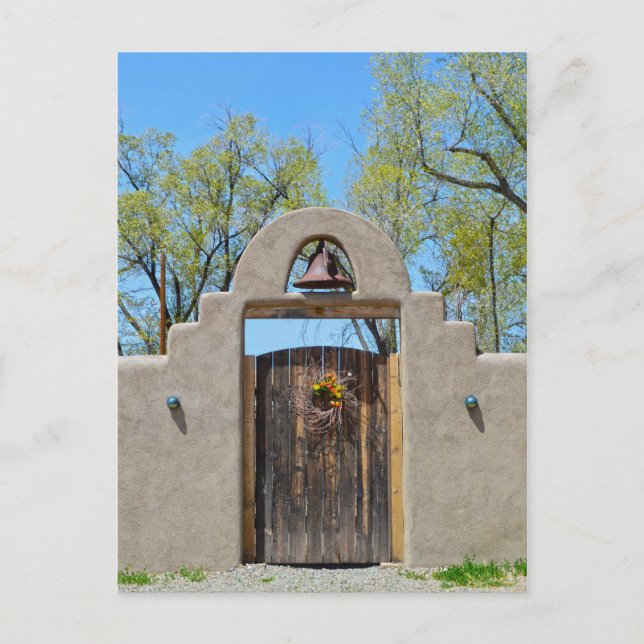 Grind i en Adobe Wall, New mexico Vykort (Framsida)