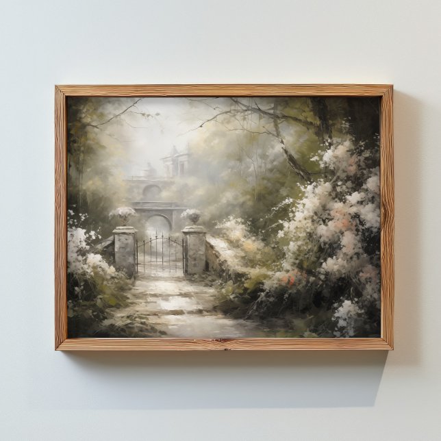 grind i en skog tillsammans med blommor poster (Skapare uppladdad)