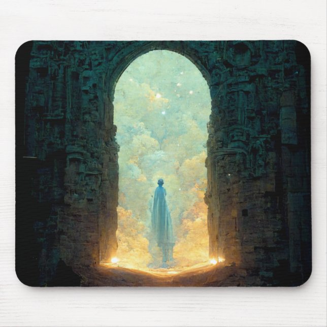 Grind i Gods Fantasy Sci-Fi Art Mouse Pad Musmatta (Framsidan)