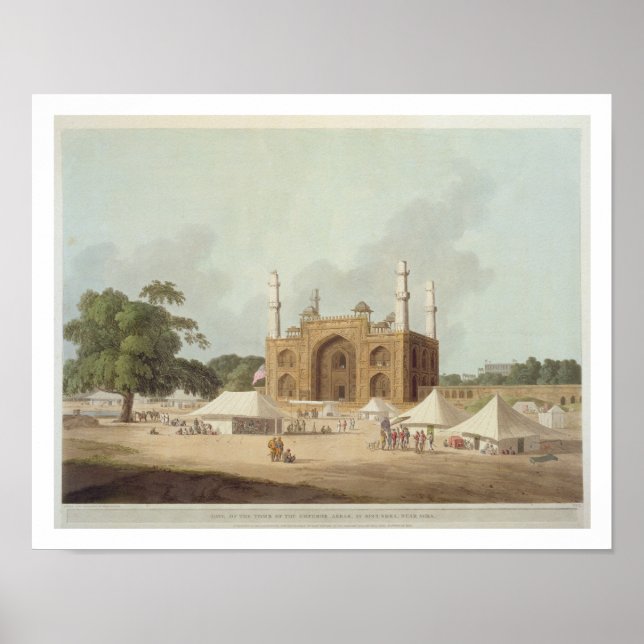 Grind i kejsaren Akbar Grav (1542-1605), Poster (Framsidan)