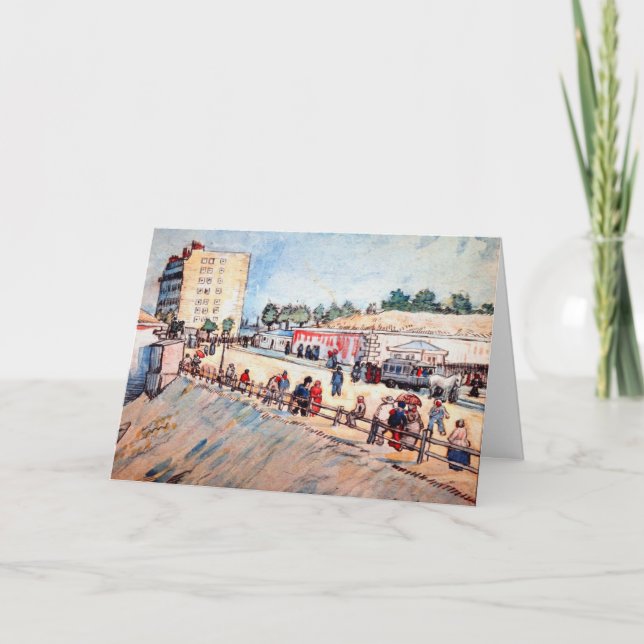 Grind i Paris Rampart av Vincent van Gogh Kort (Framsida)