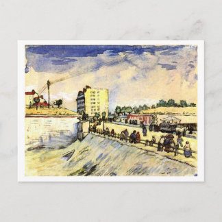 Grind i Paris Rampart, Vincent van Gogh Vykort