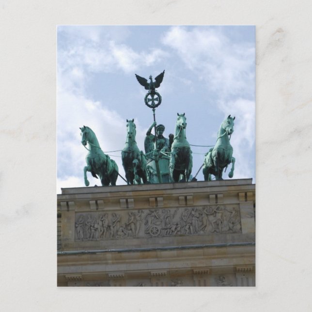 Grind i stadscentrum i Berlin - Brandenburg Vykort (Framsida)