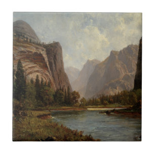 Grind i Yosemite - Albert Bierstadt Kakelplatta