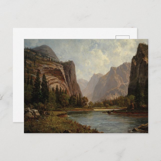 Grind i Yosemite - Albert Bierstadt Vykort (Fram/baksida)