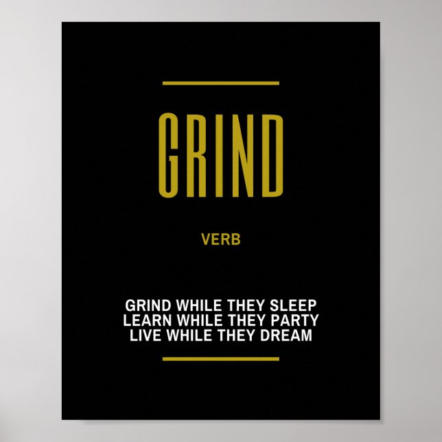 Grind inspirationsoffert om lyckat resultat poster (Framsidan)