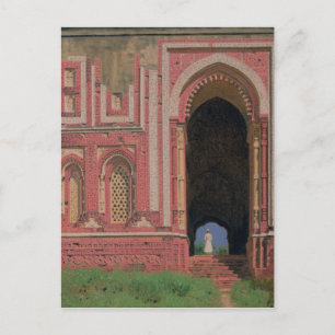 Grind nära Kutub-Minar, Old Delhi, 1875 Vykort