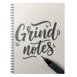 Grind Notes Journal - handskriven Stil-design Anteckningsbok