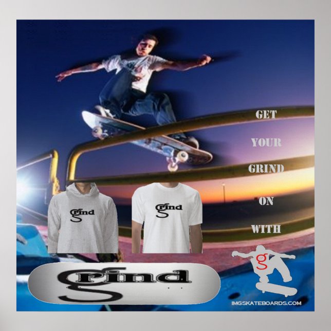 Grind Poster från G Skateboard (Framsidan)