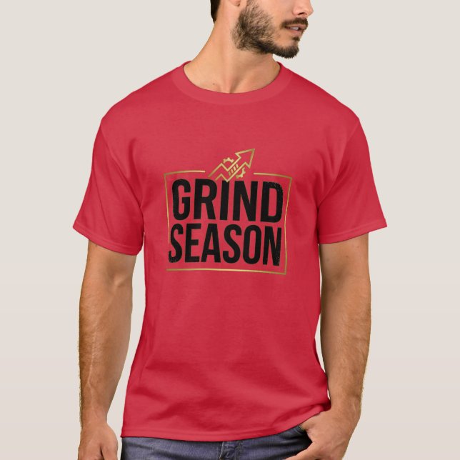 Grind Season Hustle Logotyp T-shirt (Framsida)