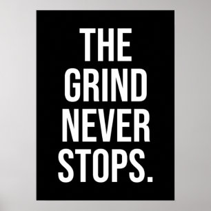 Grind stannar aldrig poster