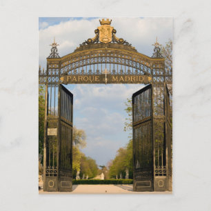 Grind till Retiro Park i Madrid Vykort
