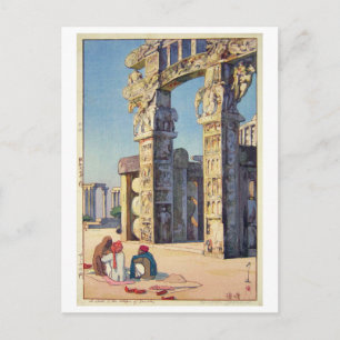 Grind till Sanchi-pupa, Hiroshi Yoshida Vykort