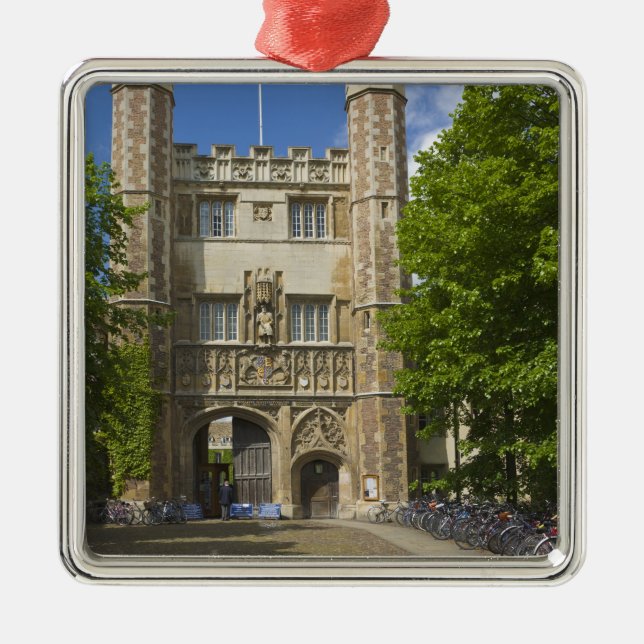 Grind till Tredimensionella högskolan och cykelrad Julgransprydnad Metall (Framsidan)