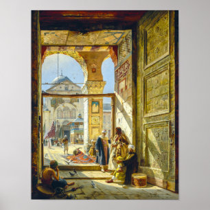 Grind Underbar Umayyad Mosque Damaskcus Bauernfe Poster
