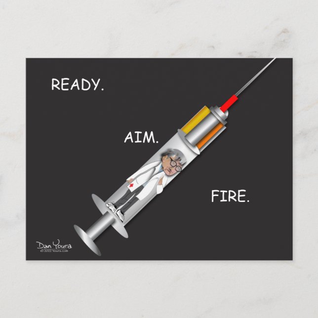 Grind Vaccinerar planeten vykort (Framsida)