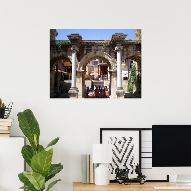 Grind vid den romerska kejsaren Hadrian Poster (Hemmakontoret)