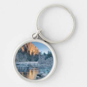 Grindar i Yosemite Rund Silverfärgad Nyckelring