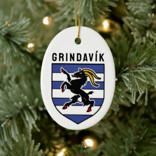 Grindavík Jackar av Arm - Island Julgransprydnad Keramik