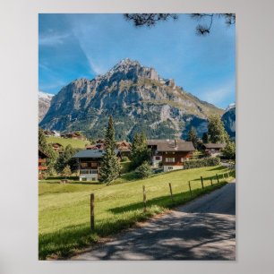 Grindelwald, Jungfrau Region, Schweiz Skriv ut Poster