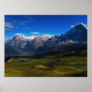 Grindelwald och de schweiziska Alpernorna Poster