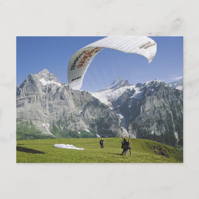 Grindelwald Paragliding Vykort (Framsida)