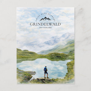 Grindelwald Schweiz Alpernas landskap Schweiz Helg Vykort