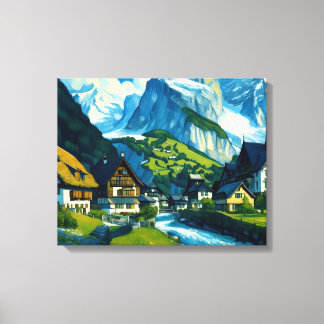 Grindelwald Schweiz Art Canvastryck