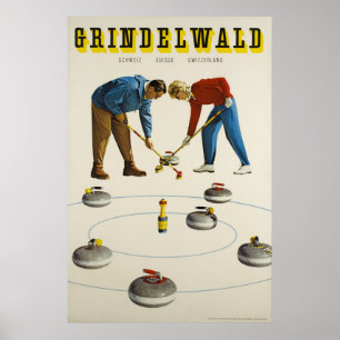 Grindelwald ,Schweiz, reseaffisch Poster