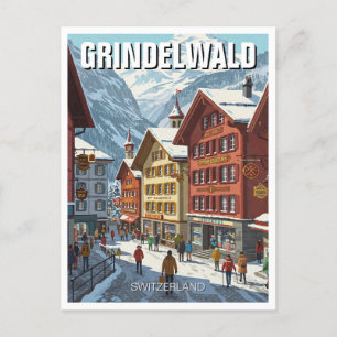 Grindelwald Schweiz Travel Vykort