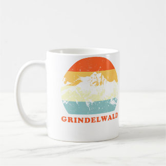 Grindelwald Schweiz Vintage Bergsälskare Semester Kaffemugg