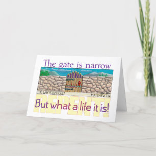 Grinden är smal helgkort