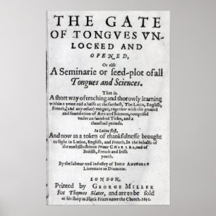 Grinden av tungor Unlocked', 1631 Poster