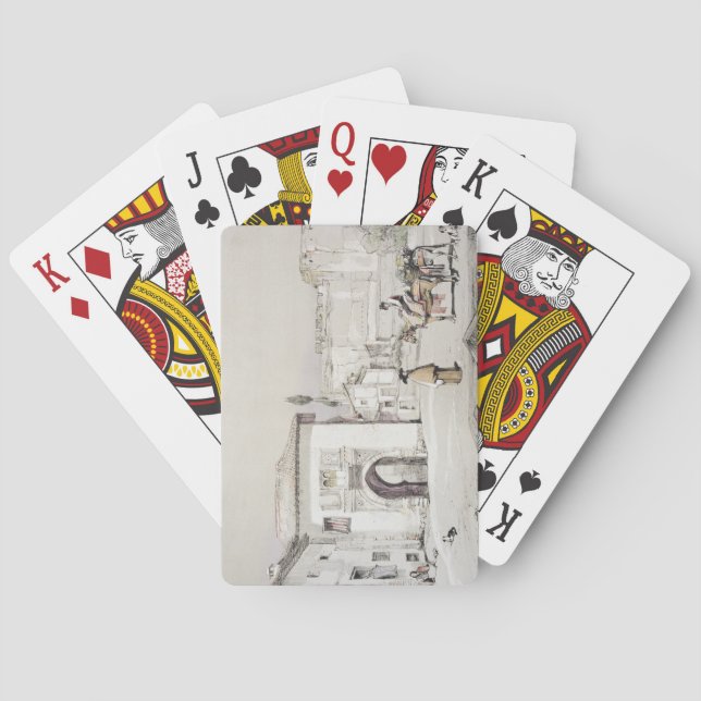 Grinden av vinen (Puerta del Vino), från 'skissar Spelkort (Baksidan)