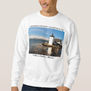 Grindle pekar fyren, den Gilkey hamnen Maine Lång Ärmad Tröja