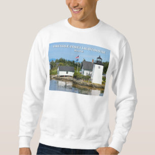 Grindle Point fyr, Maine Sweatshirt