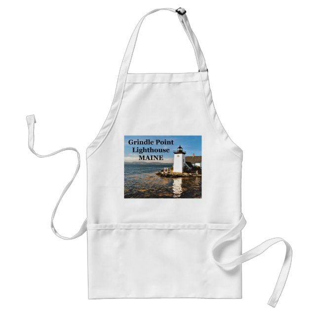Grindle Point Lighthouse, Maine Apron Förkläde (Framsidan)