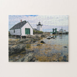 Grindle Point Lighthouse, Maine Jigszle Puzzle Pussel