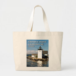 Grindle Point Lighthouse, Maine Jumbo Tote Bag Tygkasse