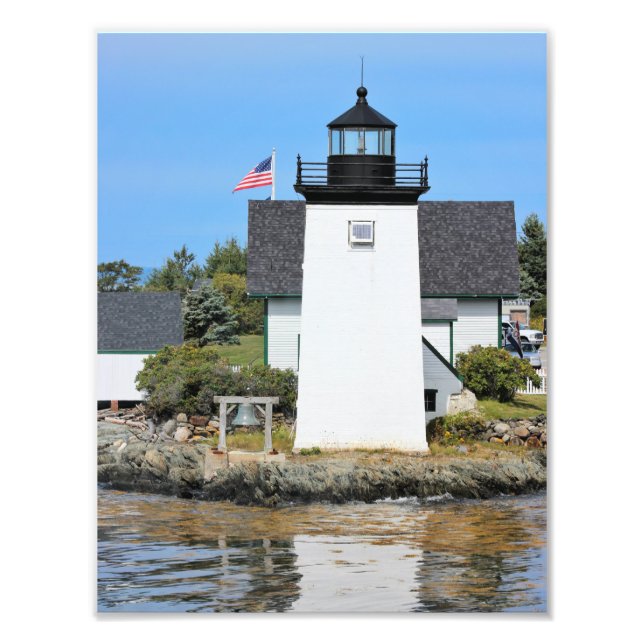 Grindle Point Lighthouse, Maine Photo Print Fototryck (Framsidan)