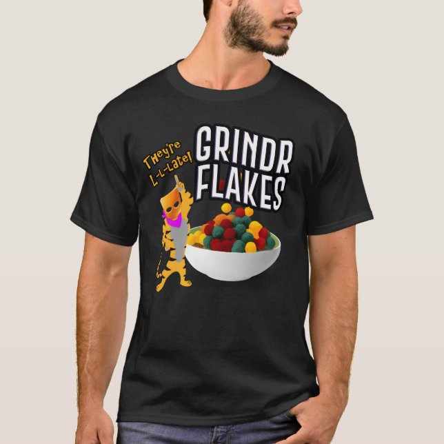 Grindr Flakes present T Shirt (Framsida)