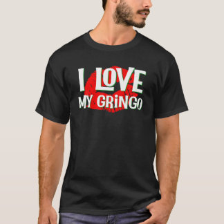 Gringo T Shirt I Kärlek My Gringo Flirty Red Läppa