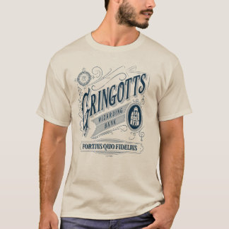 GRINGOTTS Trollkarlsbank Återgivande Grafik T Shirt