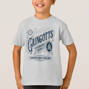 GRINGOTTS Trollkarlsbank Vintage Grafik T Shirt